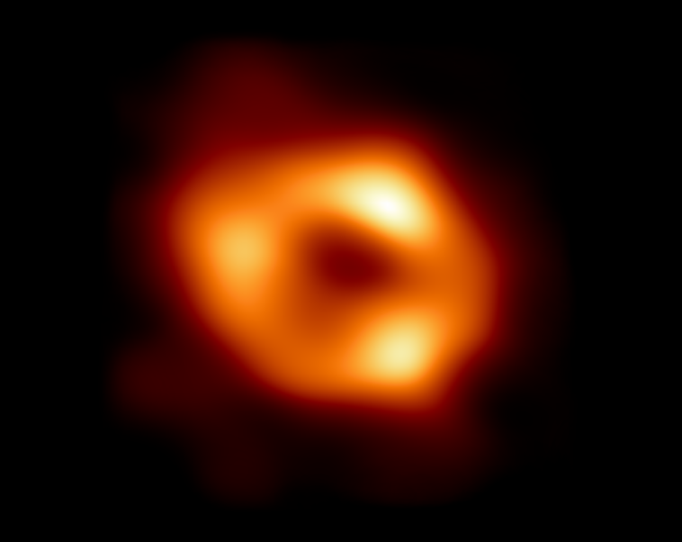 Cover image of Astronomers reveal first image of the black hole at the heart of our galaxy