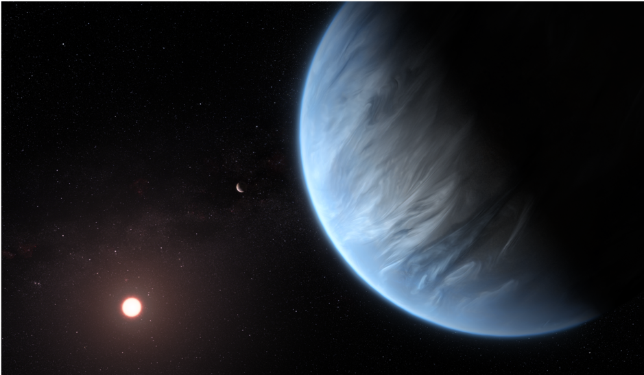Cover image of First water detected on potentially habitable planet Cover image of First water detected on potentially habitable planet