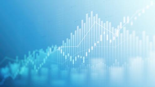 Abstract Financial chart 