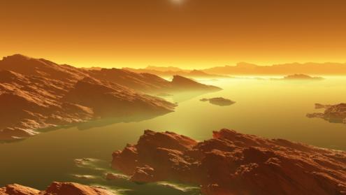 Cover image of Could life emerge on Titan?