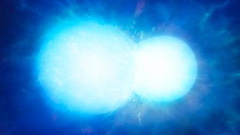 Cover image of Two stars merged to form massive white dwarf