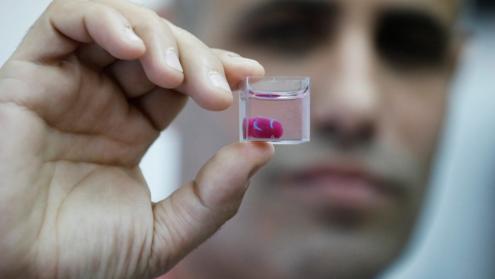 Cover image of TAU scientists print first ever 3D heart using patient’s own cells