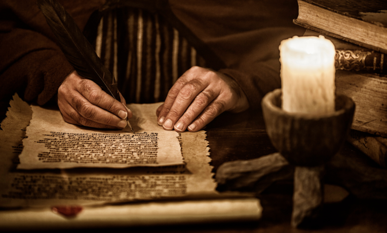 Cover image of Uncovering medieval stories held in parchment Cover image of Uncovering medieval stories held in parchment