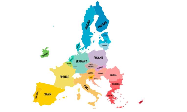 EU map EU map