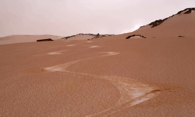 Quentin Libois/Orange snow in the Pyrenees, after the Saharan dust deposition events in February 2021 Quentin Libois/Orange snow in the Pyrenees, after the Saharan dust deposition events in February 2021
