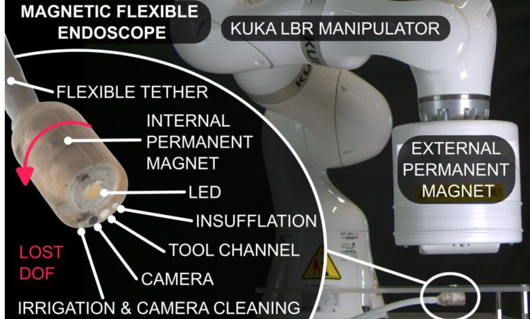 Mini rolling robot takes virtual biopsies Mini rolling robot takes virtual biopsies