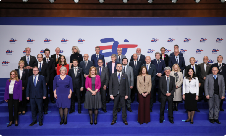 EU science ministers at the presentation of the Warsaw Declaration, March 2015 EU science ministers at the presentation of the Warsaw Declaration, March 2015