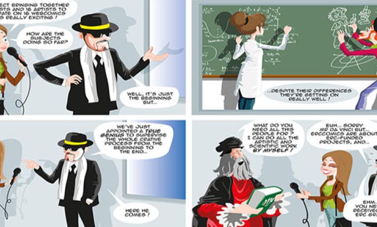 Cover image of ERCcOMICS moves to the front page Cover image of ERCcOMICS moves to the front page