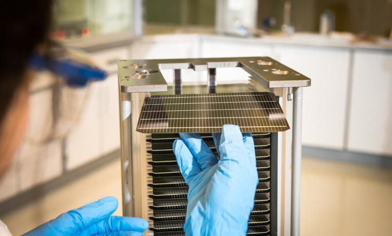 Cover image of Perovskites promise boost for solar power technology Cover image of Perovskites promise boost for solar power technology