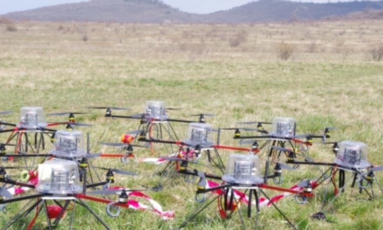 Cover image of Flocking drones, swarming pigeons Cover image of Flocking drones, swarming pigeons