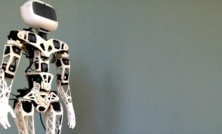 Cover image of Poppy, the 3-D printed robot set to inspire innovation in classrooms