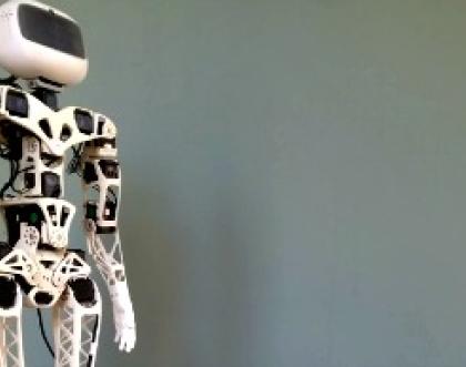Cover image of Poppy, the 3-D printed robot set to inspire innovation in classrooms