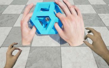 Cover image of Hands coated in virtual skin give VR users more digital dexterity
