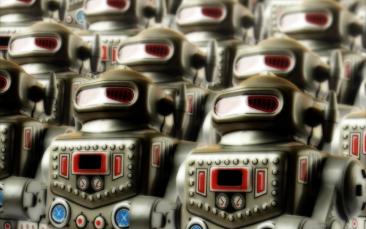 Cover image of The secret robot armies fighting to undermine democracy