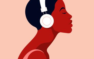 Cover image of The brain, alive with imagined music and the sound of silence