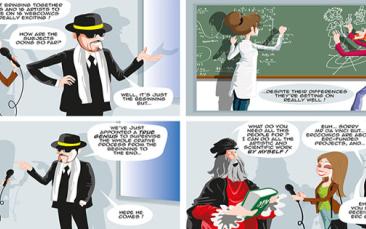 Cover image of ERCcOMICS moves to the front page