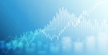Abstract Financial chart 